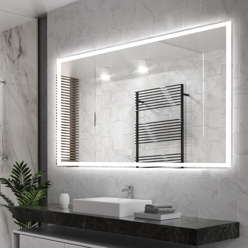 Touch Screen Smart LED Bathroom Wall Mirror with Lighted Design