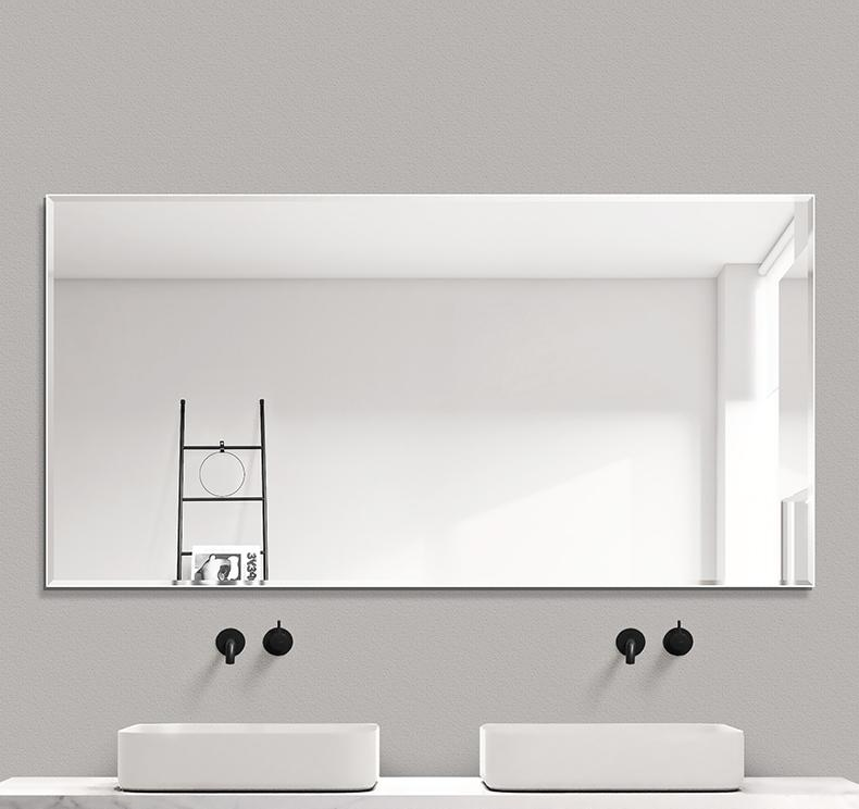 Modern minimalist Bulk Frameless Rectanglar Beveled edge Bathroom Vanity Mirror Wall Mounted